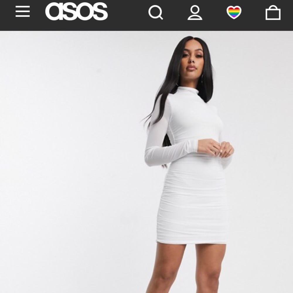 ASOS Long sleeve body con dress